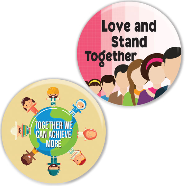 We are in this together pinback buttons (10 Pack)