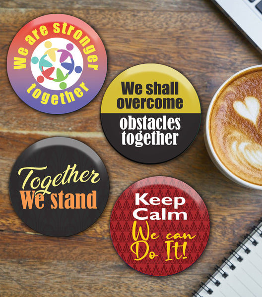 We are in this together pinback buttons (10 Pack)
