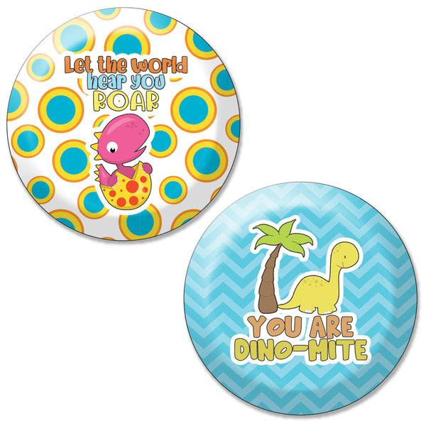Creanoso Pinback Buttons - Dinosaur - Gift Tokens Ideas for Dinosaurs and Reptile Lovers