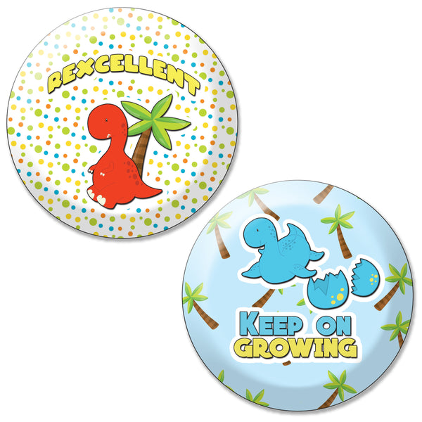 Creanoso Pinback Buttons - Dinosaur - Gift Tokens Ideas for Dinosaurs and Reptile Lovers