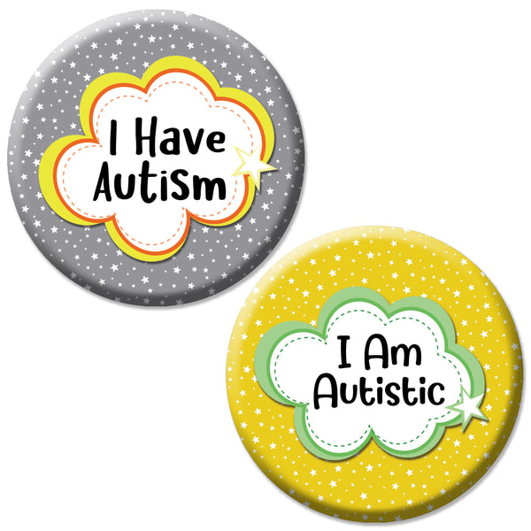 Creanoso Autism Pinback Button Badge (10-Pack) - Premium Quality Gift Ideas for Children, Teens, & Adults for All Occasions - Stocking Stuffers Party Favor & Giveaways