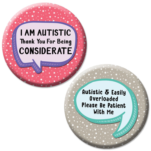 Creanoso Autism Pinback Button Badge (10-Pack) - Premium Quality Gift Ideas for Children, Teens, & Adults for All Occasions - Stocking Stuffers Party Favor & Giveaways