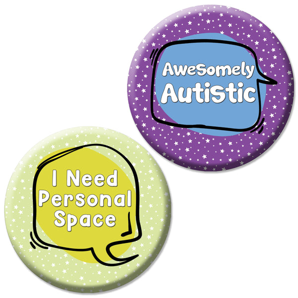 Creanoso Autism Pinback Button Badge (10-Pack) - Premium Quality Gift Ideas for Children, Teens, & Adults for All Occasions - Stocking Stuffers Party Favor & Giveaways