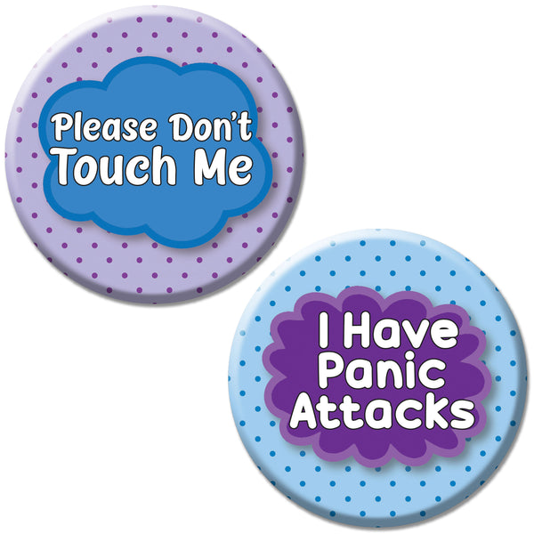 Creanoso PTSD Pinback Button Badge (10-Pack) - Stocking Stuffers Premium Quality Gift Ideas for Children, Teens, & Adults - Corporate Giveaways & Party Favors