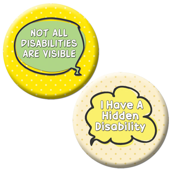 Creanoso Not All Disabilities Are Visible (10-Pack) - Premium Quality Gift Ideas for Children, Teens, & Adults for All Occasions - Stocking Stuffers Party Favor & Giveaways