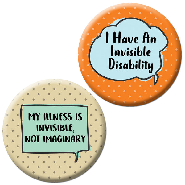 Creanoso Not All Disabilities Are Visible (10-Pack) - Premium Quality Gift Ideas for Children, Teens, & Adults for All Occasions - Stocking Stuffers Party Favor & Giveaways