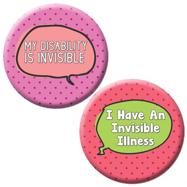 Creanoso Not All Disabilities Are Visible (10-Pack) - Premium Quality Gift Ideas for Children, Teens, & Adults for All Occasions - Stocking Stuffers Party Favor & Giveaways