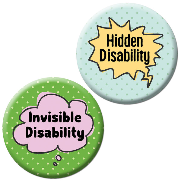 Creanoso Not All Disabilities Are Visible (10-Pack) - Premium Quality Gift Ideas for Children, Teens, & Adults for All Occasions - Stocking Stuffers Party Favor & Giveaways