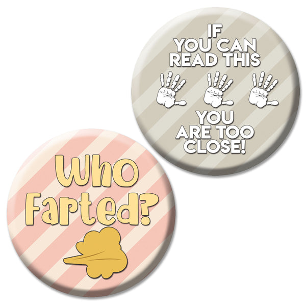 Creanoso Funny Pinback Buttons - Funny sayings (10-Pack) - Premium Quality Gift Ideas for Children, Teens, & Adults for All Occasions - Stocking Stuffers Party Favor & Giveaways