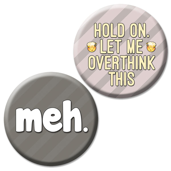 Creanoso Funny Pinback Buttons - Funny sayings (10-Pack) - Premium Quality Gift Ideas for Children, Teens, & Adults for All Occasions - Stocking Stuffers Party Favor & Giveaways