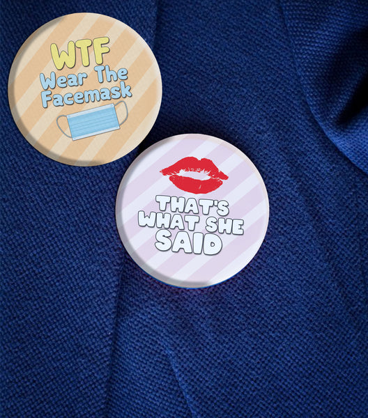 Creanoso Funny Pinback Buttons - Funny sayings (10-Pack) - Premium Quality Gift Ideas for Children, Teens, & Adults for All Occasions - Stocking Stuffers Party Favor & Giveaways
