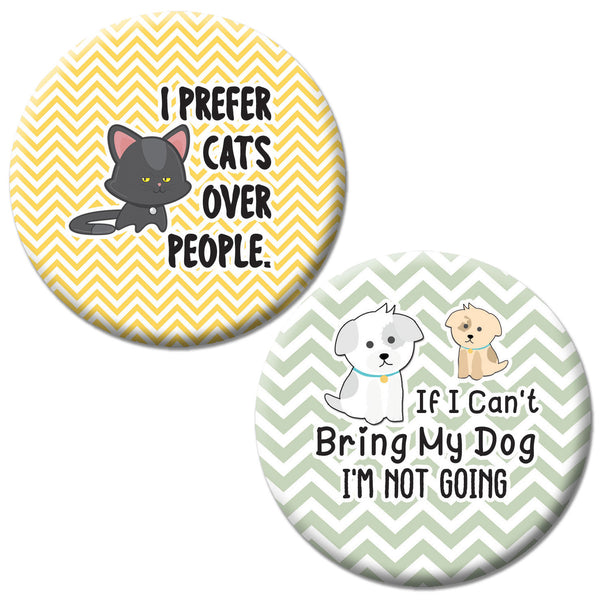 Fun Pet Owner Pinback Button Badges