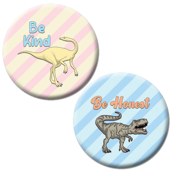 Positive Dinosaur Pinback Button (10-Pack)