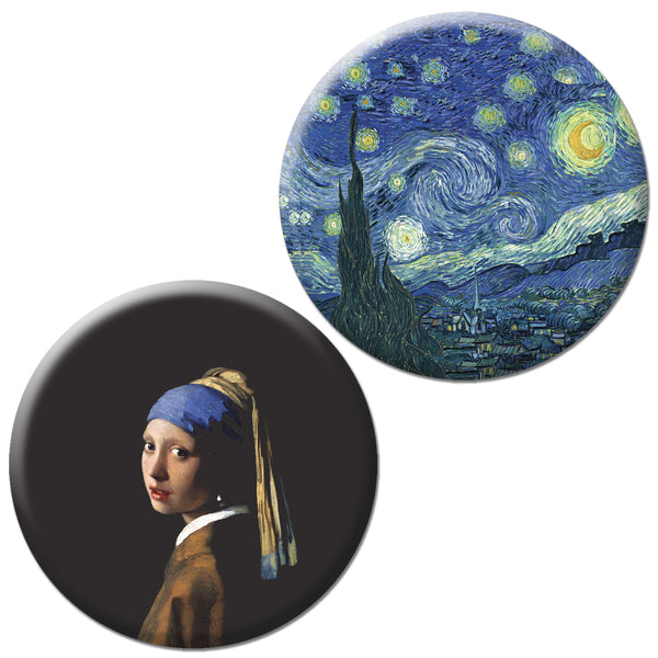 Famous Painting Pinback Button Series 1 (10-Pack)