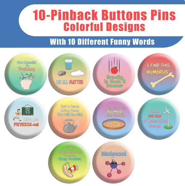 Science Pinbutton Badge (10-Packs)