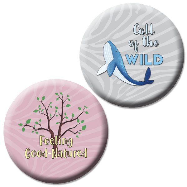 CreanosoI Love Wildlife Pinbuttons (10-Pack) - Premium Quality Gift Ideas for Children, Teens, & Adults for All Occasions - Stocking Stuffers Party Favor & Giveaways