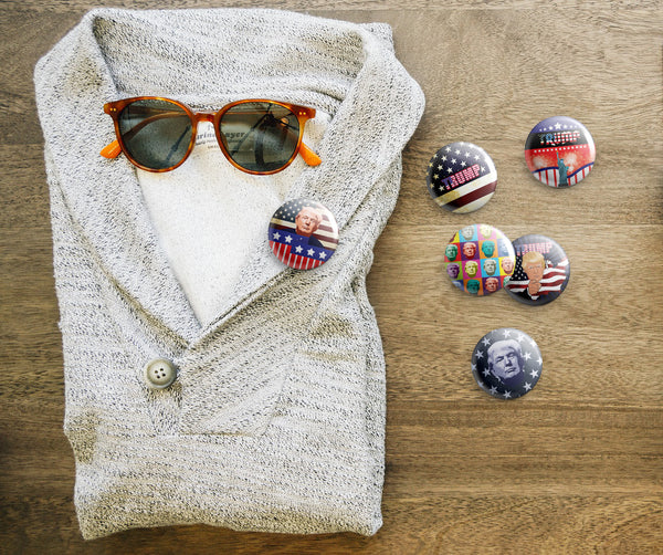 Donald Trump Pinback Buttons (6-Pack) Ã¢â‚¬â€œ Unique Button Pins for Men Women Teens Employees Professionals
