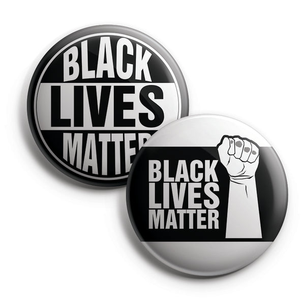 Black Lives Matter Pinback Buttons (10-Pack) - Large 2.25" Unique Badge Pins for Men Women Teens Employees Professionals - Cool Fashion Accessories