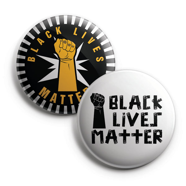 Black Lives Matter Pinback Buttons (10-Pack) - Large 2.25" Unique Badge Pins for Men Women Teens Employees Professionals - Cool Fashion Accessories