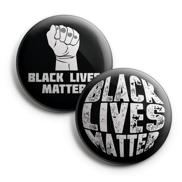 Black Lives Matter Pinback Buttons (10-Pack) - Large 2.25" Unique Badge Pins for Men Women Teens Employees Professionals - Cool Fashion Accessories