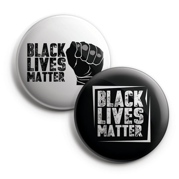 Black Lives Matter Pinback Buttons (10-Pack) - Large 2.25" Unique Badge Pins for Men Women Teens Employees Professionals - Cool Fashion Accessories