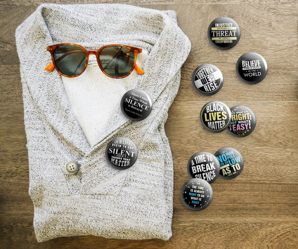 Creanoso Pinback Buttons - Black Lives MLK Quotes (10-Pack) Large 2.25" Pins Badge for Men Women Teens Professionals â€“ Cool Fashion Accessories Indoor Outdoor Wear â€“ Epic Collection Set