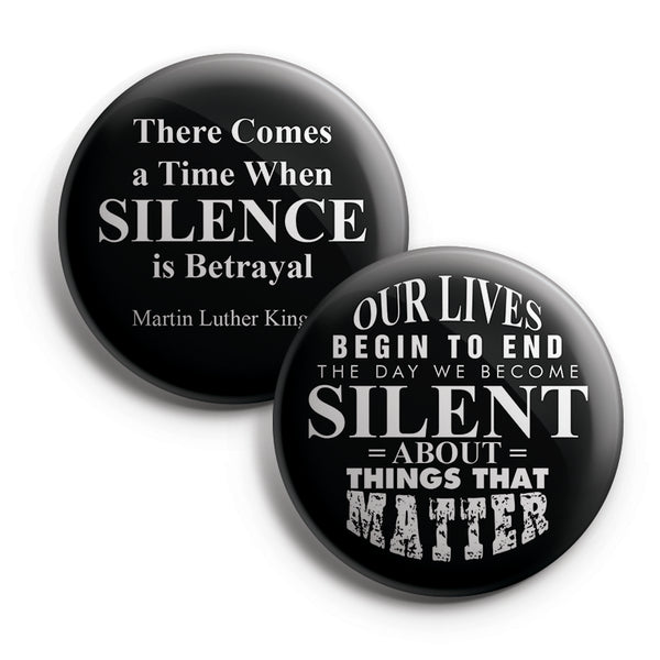 Creanoso Pinback Buttons - Black Lives MLK Quotes (10-Pack) Large 2.25" Pins Badge for Men Women Teens Professionals â€“ Cool Fashion Accessories Indoor Outdoor Wear â€“ Epic Collection Set