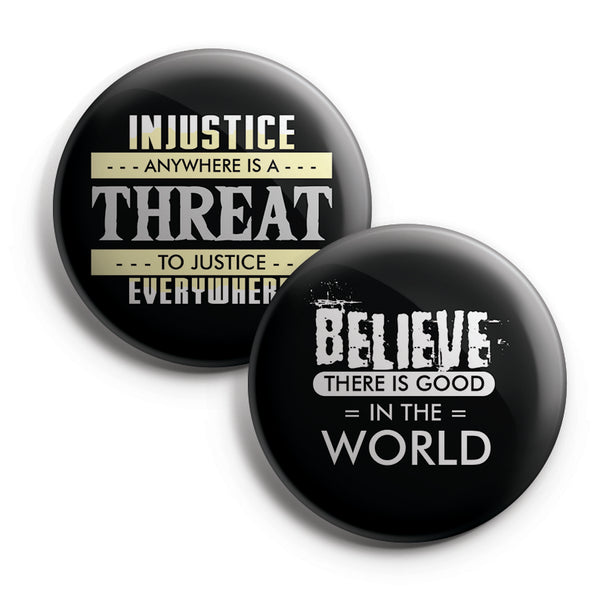 Creanoso Pinback Buttons - Black Lives MLK Quotes (10-Pack) Large 2.25" Pins Badge for Men Women Teens Professionals â€“ Cool Fashion Accessories Indoor Outdoor Wear â€“ Epic Collection Set