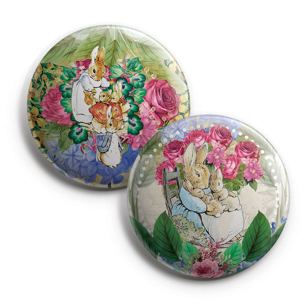Peter Rabbit Pinback Buttons (10-Pack) - Large 2.25" Pins Badge for Men Women