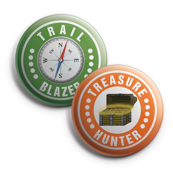 Camping Badge Button Pins (10 Pack) - Large 2.25" Camping Badge for Boys and Girls Cute Designs button pins