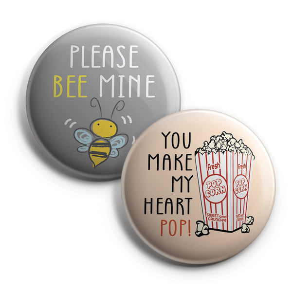 Kids Flair Button Pins (10 Pack) - Large 2.25" Boys and Girls Cute Designs Button pins