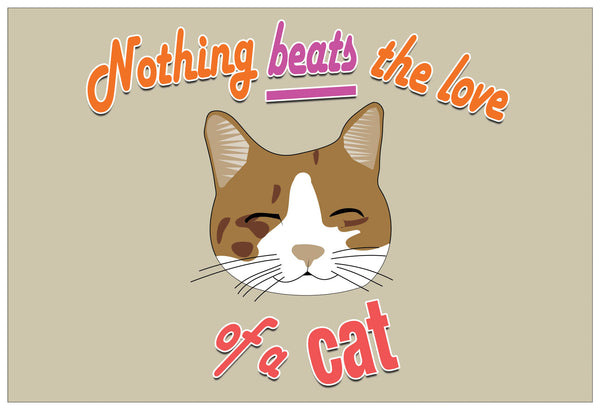 Creanoso Colorful I Love Cats Postcards - Premium Greeting Cards Set for Cat Lovers