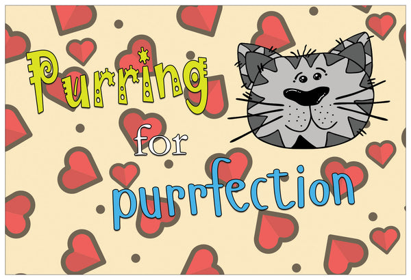Creanoso Colorful I Love Cats Postcards - Premium Greeting Cards Set for Cat Lovers