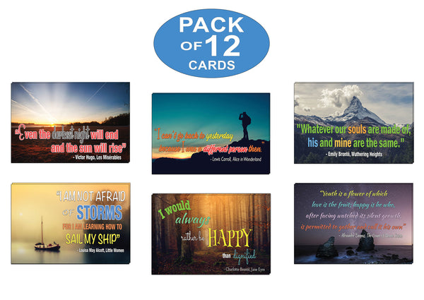 Creanoso Famous Authors Quotes Literary Postcards - Cool and Unique Greeting Cards
