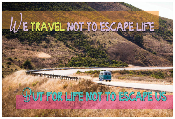 Creanoso Inspiring Sayings Land Travel Postcards Ã¢â‚¬â€œ Assorted Greetings Cards for Travelers