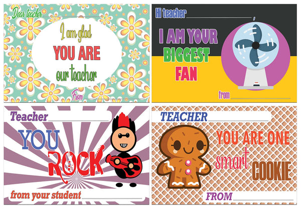 Creanoso Appreciate Your Teachers Positive Postcards ÃƒÂ¢Ã¢â€šÂ¬Ã¢â‚¬Å“ Unique Appreciation Card Giveaways