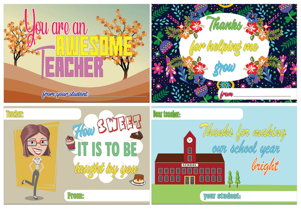 Creanoso Appreciate Your Teachers Positive Postcards ÃƒÂ¢Ã¢â€šÂ¬Ã¢â‚¬Å“ Unique Appreciation Card Giveaways