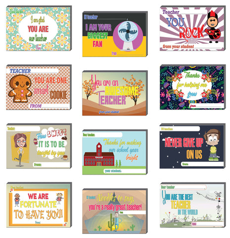 Creanoso Appreciate Your Teachers Positive Postcards ÃƒÂ¢Ã¢â€šÂ¬Ã¢â‚¬Å“ Unique Appreciation Card Giveaways