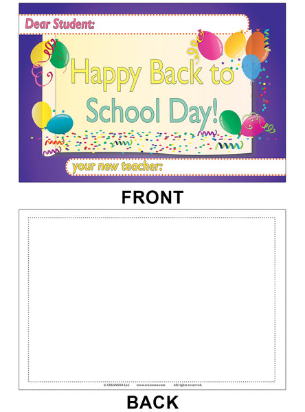 Creanoso Appreciate School Day Positive Postcards ÃƒÂ¢Ã¢â€šÂ¬Ã¢â‚¬Å“ Back to School Day Gift Tokens