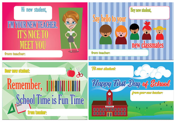 Creanoso Appreciate School Day Positive Postcards ÃƒÂ¢Ã¢â€šÂ¬Ã¢â‚¬Å“ Back to School Day Gift Tokens