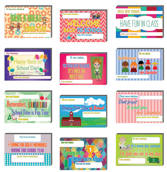 Creanoso Appreciate School Day Positive Postcards ÃƒÂ¢Ã¢â€šÂ¬Ã¢â‚¬Å“ Back to School Day Gift Tokens