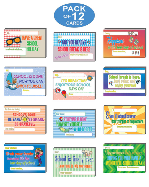 Creanoso Appreciate School Break Positive Postcards ÃƒÂ¢Ã¢â€šÂ¬Ã¢â‚¬Å“ Unique Inspirational Note Card for Students