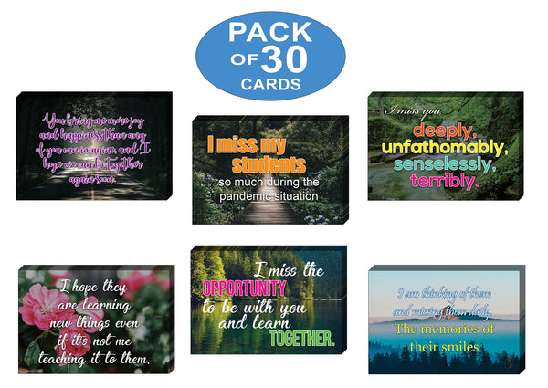 Teacher Miss Students Postcards (30-Pack)