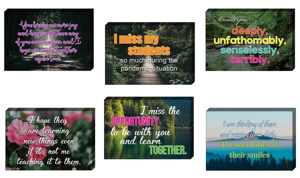 Teacher Miss Students Postcards (12-Pack)