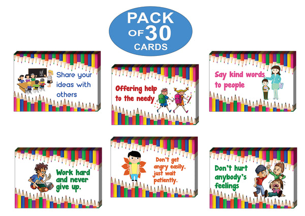 Positive Behavior Postcards (30Pack) - Unique Cool Giveaways for Kids, Adults, Boys,Girls,Womenâ€“ Great Greeting Cards Collection Set