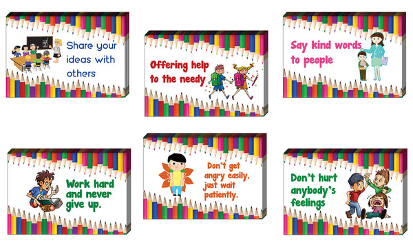 Positive Behavior Postcards (12 Pack) - Unique Cool Giveaways for Kids, Adults, Boys,Girls,Womenâ€“ Great Greeting Cards Collection Set