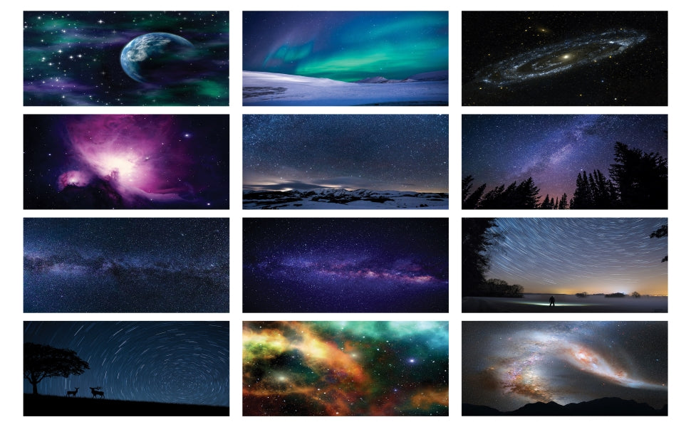 Galaxy Postcards Series 1 (36-Pack) -Assorted Card Stock Bulk Set Ã¢â‚¬â€œ Premium Quality Cards Ã¢â‚¬â€œ Stocking Stuffers Gift for Men, Women, Teens, Adults