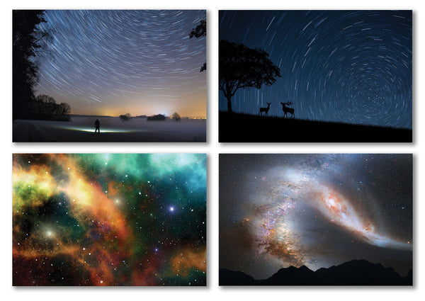 Galaxy Postcards Series 1  -Assorted Card Stock Bulk Set Ã¢â‚¬â€œ Premium Quality Cards Ã¢â‚¬â€œ Stocking Stuffers Gift for Men, Women, Teens, Adults