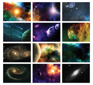 Galaxy Postcards Series 2 (36-Pack)- Assorted Card Stock Bulk Set Ã¢â‚¬â€œ Premium Quality Cards Ã¢â‚¬â€œ Stocking Stuffers Gift for Men, Women, Teens, Adults