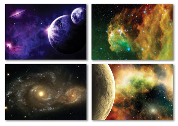 Galaxy Postcards Series 2 (36-Pack)- Assorted Card Stock Bulk Set Ã¢â‚¬â€œ Premium Quality Cards Ã¢â‚¬â€œ Stocking Stuffers Gift for Men, Women, Teens, Adults